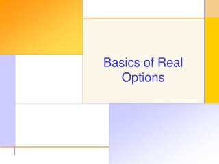 Basics of Real Options