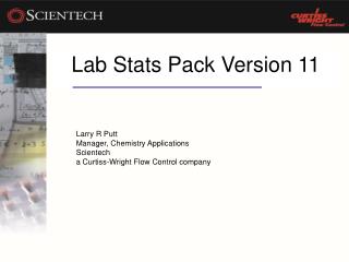 Lab Stats Pack Version 11