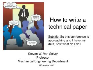 How to write a technical paper