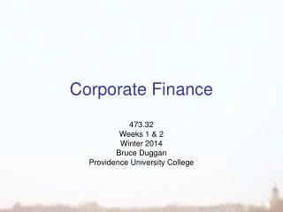 Corporate Finance