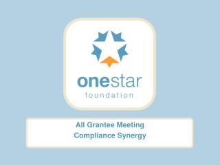 All Grantee Meeting Compliance Synergy