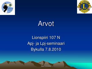Arvot