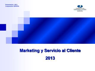 Marketing y Servicio al Cliente 2013