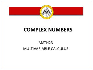 MATH23 MULTIVARIABLE CALCULUS