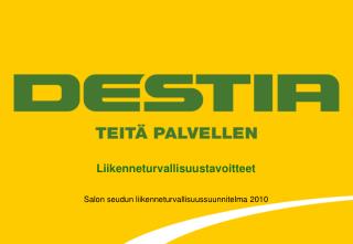 Liikenneturvallisuustavoitteet