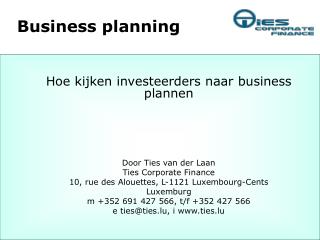 Business planning