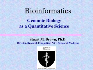 Bioinformatics