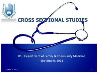 CROSS SECTIONAL STUDIES