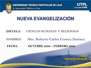 NUEVA EVANGELIZACIÓN