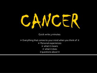 CANCER