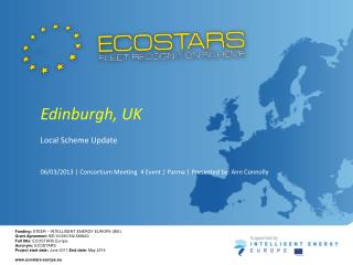 Edinburgh, UK Local Scheme Update