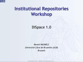 Institutional Repositories Workshop