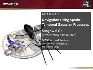 AM3 Task 1.3 Navigation Using Spatio-Temporal Gaussian Processes Songhwai Oh