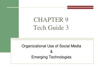 CHAPTER 9 Tech Guide 3