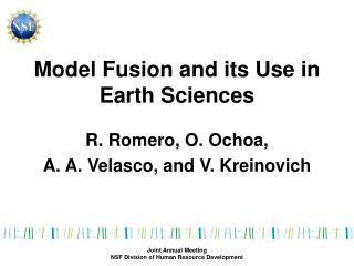 Model Fusion and its Use in Earth Sciences