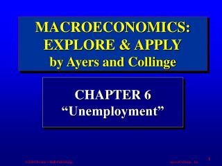 CHAPTER 6 “Unemployment”