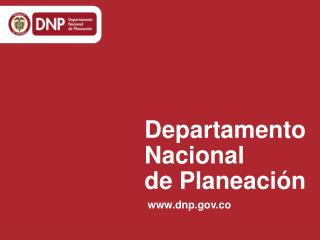 Departamento Nacional de Planeación