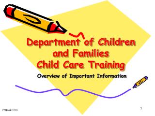 Department of Children and Families Child Care Training