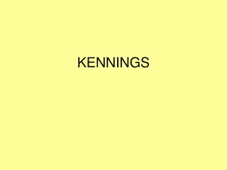 KENNINGS