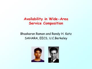 Availability in Wide-Area Service Composition