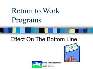 Return to Work Programs