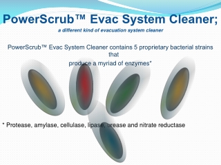 PowerScrub™ Evac System Cleaner; a different kind of evacuation system cleaner