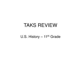 TAKS REVIEW