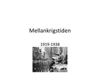 Mellankrigstiden 1919-1938