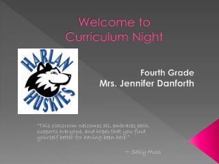 Welcome to Curriculum Night