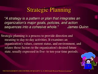 Strategic Planning