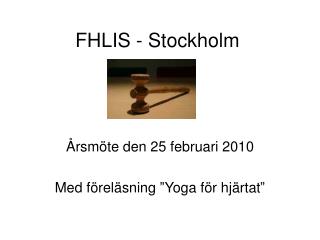 FHLIS - Stockholm