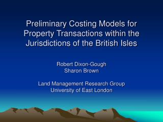 Four Jurisdictions