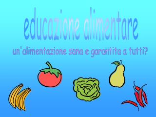 educazione alimentare