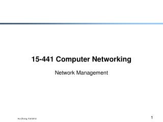 15-441 Computer Networking