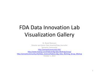 FDA Data Innovation Lab Visualization Gallery