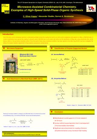 Microwave-Assisted Combinatorial Chemistry. Examples of High-Speed Solid-Phase Organic Synthesis