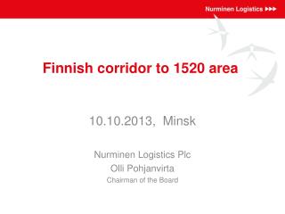 Finnish corridor to 1520 area