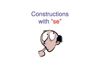 Constructions with “se”