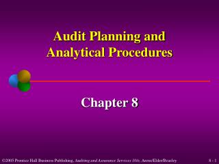 Audit Planning and Analytical Procedures