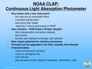 NOAA CLAP: Continuous Light Absorption Photometer