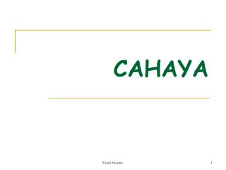 CAHAYA