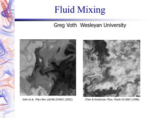 Fluid Mixing