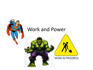 Work and Power