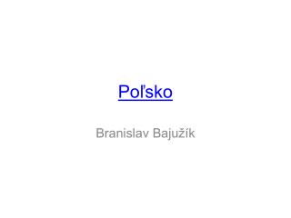 Poľsko