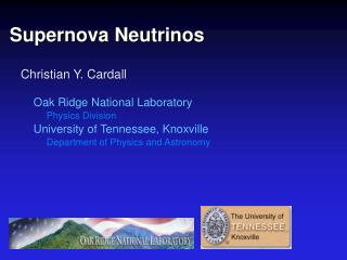 Supernova Neutrinos