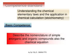Competence standard