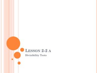 Lesson 2-2 a