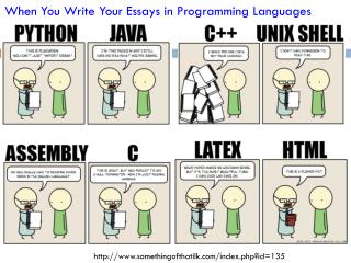 When You Write Your Essays in Programming Languages