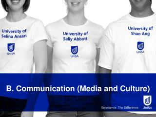 B. Communication (Media and Culture)