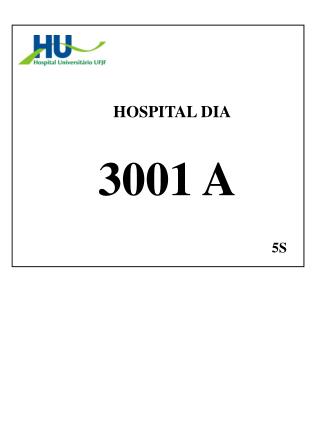 HOSPITAL DIA 3001 A